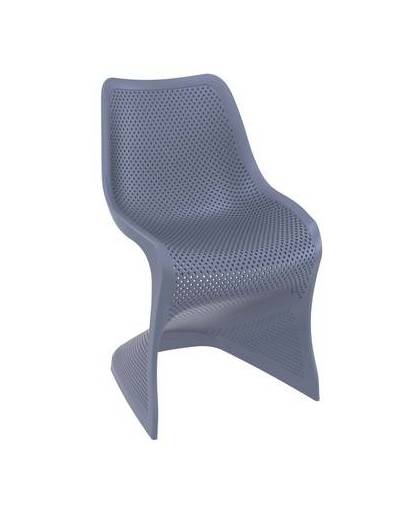 24designs stapelbare stoel salento - kunststof - donkergrijs