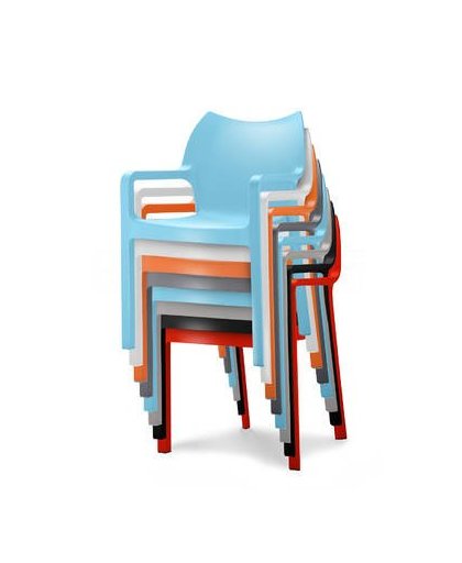 24designs tuinstoel diva - 8 stoelen mix aanbieding