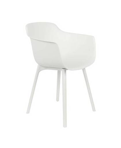 24designs stoel mae - set van 2 - kunststof wit
