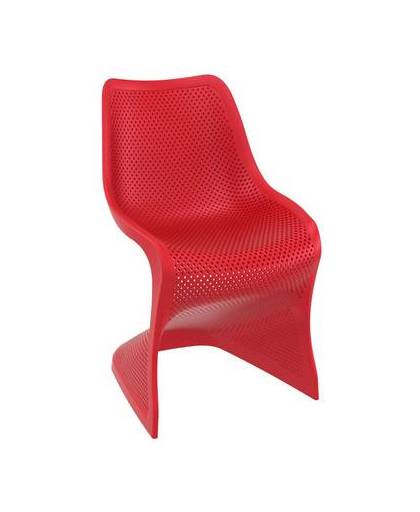 24designs stapelbare stoel salento - kunststof - rood