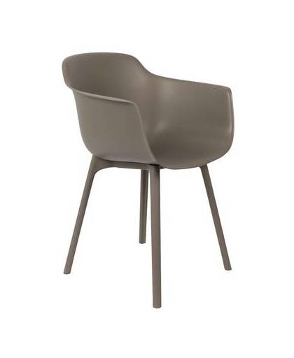 24designs stoel mae - set van 2 - kunststof taupe