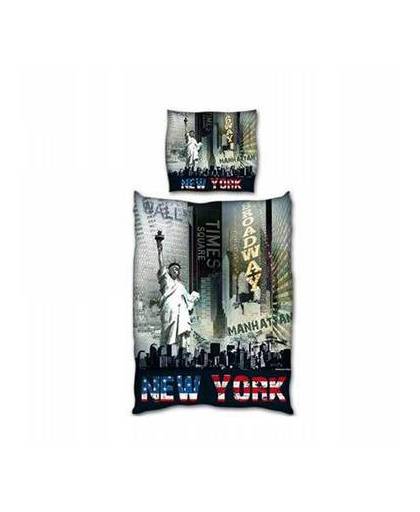 Global labels new york dekbedovertrek - 1-persoons (140x200 cm + 1 sloop)