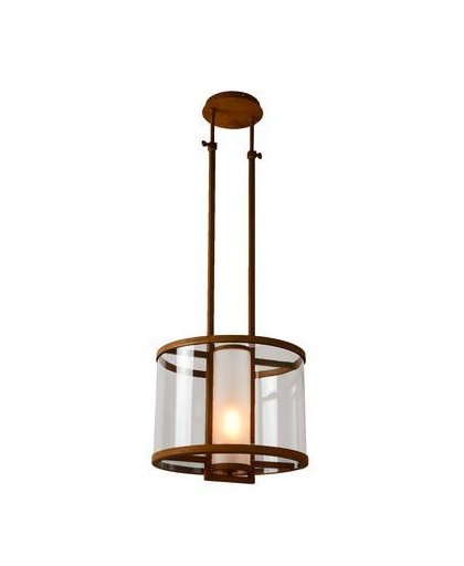 Lucide - brunello hanglamp 42cm - roest bruin