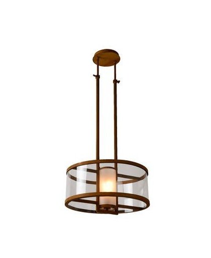 Lucide - brunello hanglamp 51cm - roest bruin