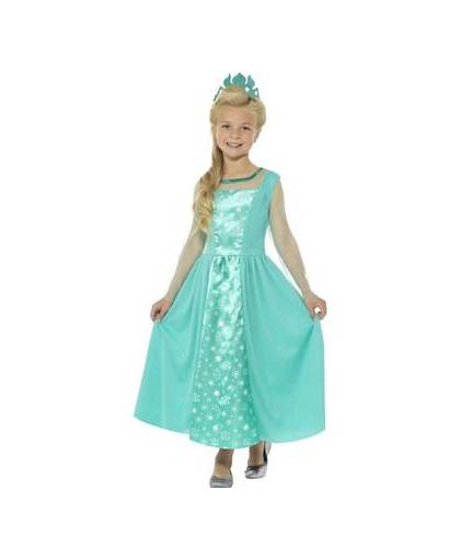 Ijsprinses kostuum voor meisjes - prinsessen jurk 130-143 (7-9 jaar)