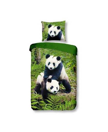 Snoozing pandas dekbedovertrek - junior (120x150 cm + 1 sloop)