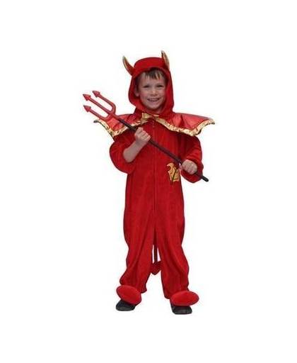 Pluche duivel kostuum voor kinderen 128