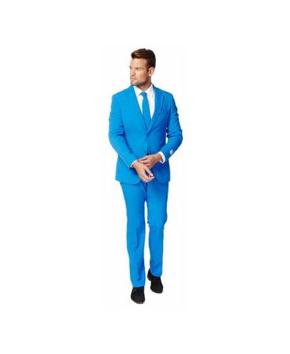 Luxe blauw heren kostuum 52 (xl)