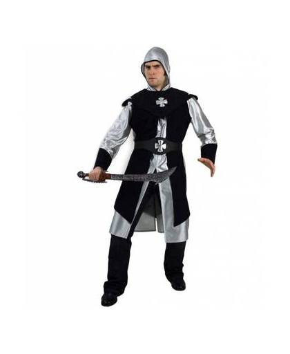Zwart ridder kostuum voor heren 58 (3xl)