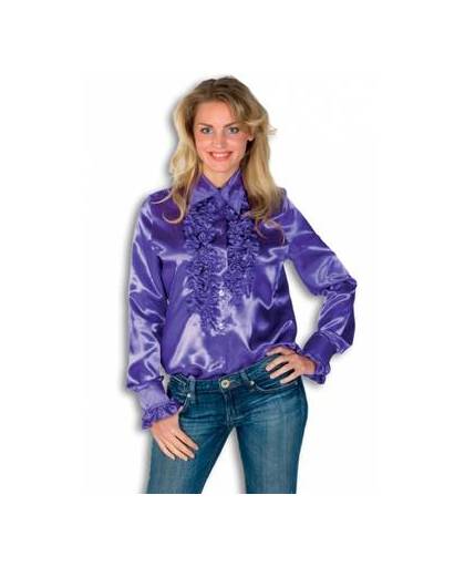 Rouches blouse paars dames 42 (xl)