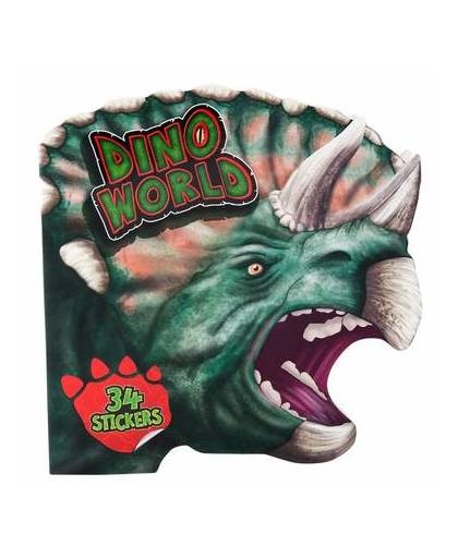 Kleurboek dinosaurussen met stickers