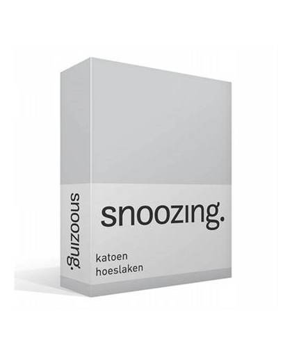 Snoozing katoen hoeslaken - 1-persoons (90x220 cm)