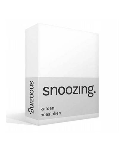Snoozing katoen hoeslaken - 1-persoons (90x210 cm)