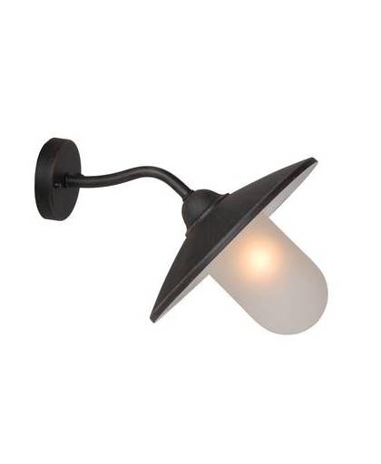 Lucide aruba - wandlamp buiten - ø 30 cm - ip44 - roest bruin