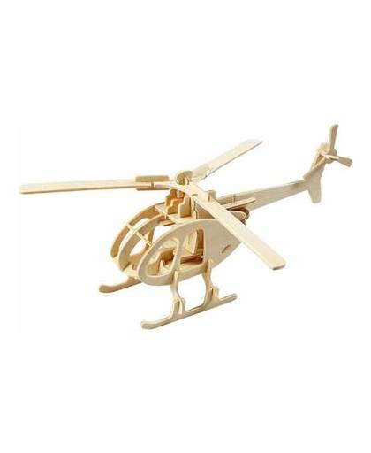 Houten 3d puzzel helicopter