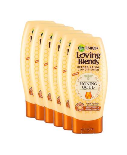 Loving Blends Honing Goud Crèmespoeling 200 ml - multiverpakking 6 stuks