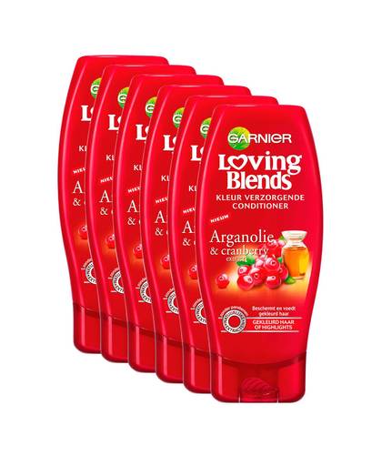 Loving Blends Arganolie & Cranberry Crèmespoeling 200 ml - multiverpakking 6 stuks
