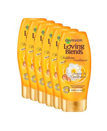 Loving Blends Argan & Cameliaolie Crèmespoeling 200ml - multiverpakking 6 stuks