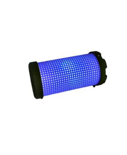 Draadloze luidspreker met bluetooth cmik mk-3000 - 3w - usb micro sd aux in - blauw - met een ingebouwde lichtshow