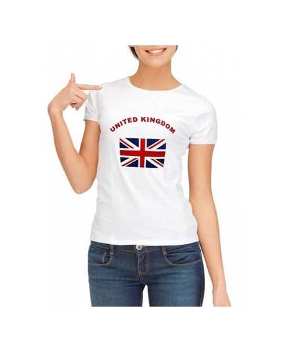 Wit t-shirt united kingdom voor dames xl