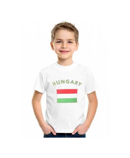 Wit kinder t-shirt hongarije xs (98-104)