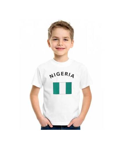 Wit kinder t-shirt nigeria xs (98-104)