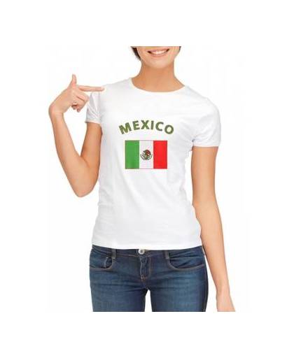 Wit dames t-shirt mexico xl
