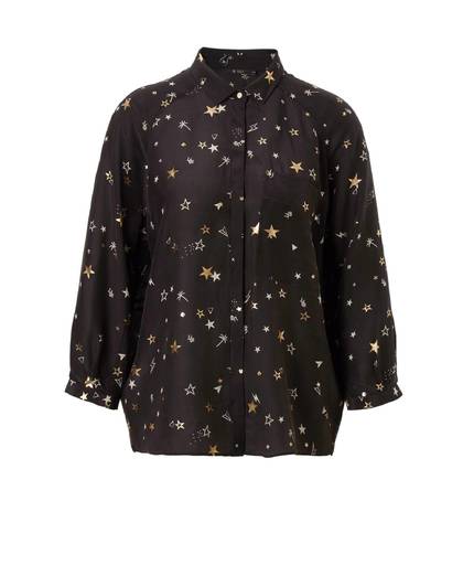 blouse met sterrenprint