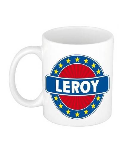 Leroy naam koffie mok / beker 300 ml - namen mokken
