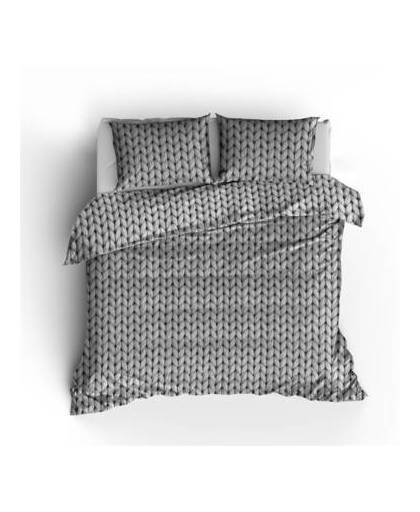 Aneeza dekbedovertrek chunky knit grey-140x200/220
