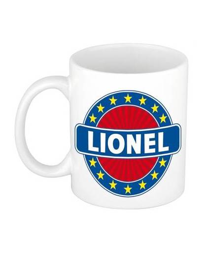Lionel naam koffie mok / beker 300 ml - namen mokken
