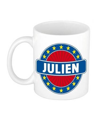 Julien naam koffie mok / beker 300 ml - namen mokken