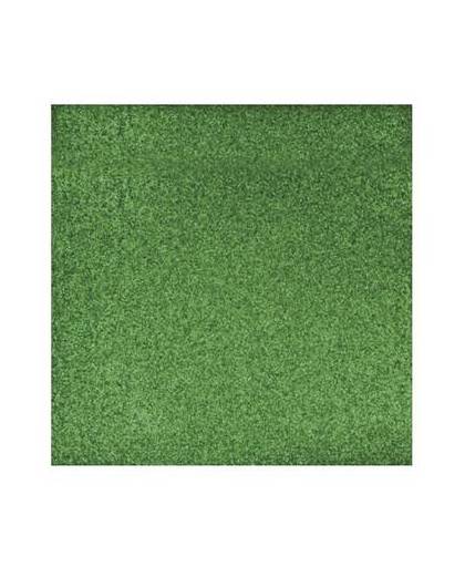 Groen glitter papier vel