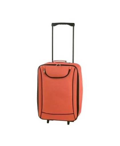 Handbagage trolley oranje 1,1 kg - 35,5 x 19 x 50 cm - reiskoffer