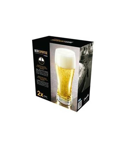 2x speciaal bierglas - 330 ml - glazen voor wit- en lichte bieren