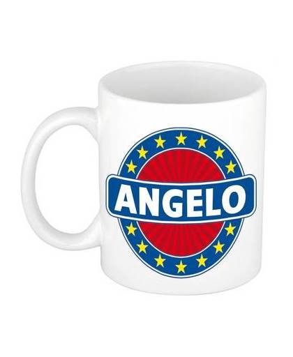 Angelo naam koffie mok / beker 300 ml - namen mokken