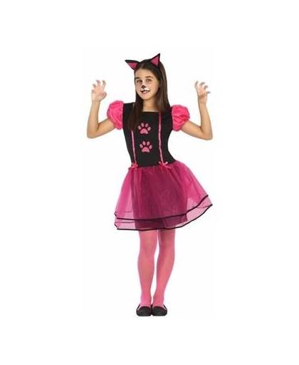 Poes/ kat kostuum voor meisjes - dierenpak 116 (5-6 jaar)