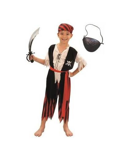 Compleet piraten verkleedpak maat l voor kinderen