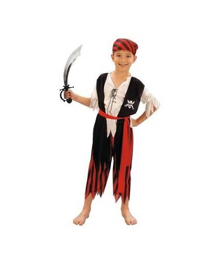 Piraten verkleedpak maat s met zwaard voor kinderen