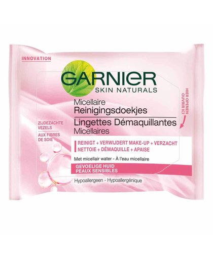 Garnier Skinactive Face Skin Naturals Micellaire - 25 stuks - Reingingsdoekjes gezichtsreinigingsdoekje