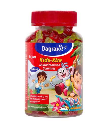 Kids-Xtra Dora&Diego multivitaminen gummies - 60 gummies