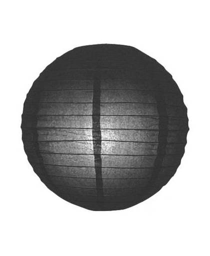 Luxe bol lampion zwart 25 cm