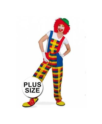 Grote maten clown pebbi kostuum tuinbroek 2xl