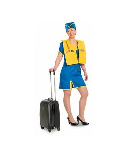 Funny stewardess kostuum voor dames l/xl
