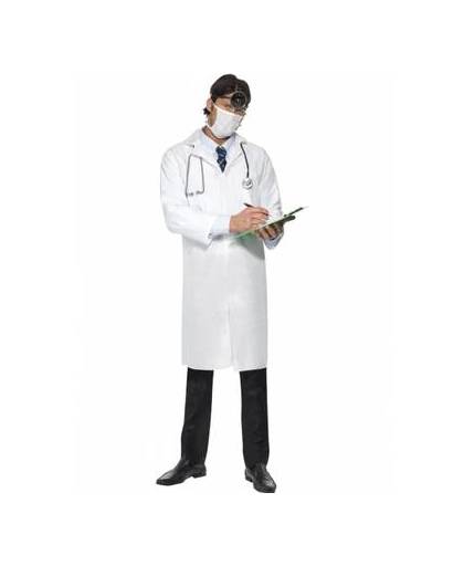 Voordelig dokters kostuum met mondkapje 48-50 (m)