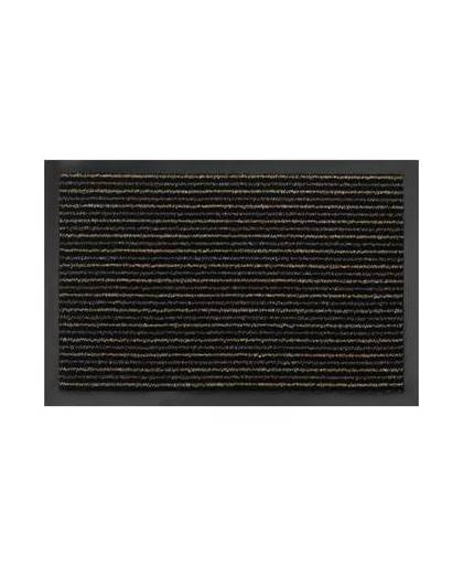 Schoonloopmat maxi dry stripe beige/brown 80x120 cm