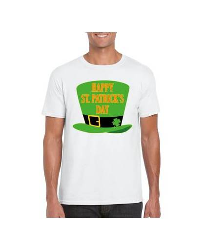 Happy st. Patricksday shirt t-shirt wit heren 2xl