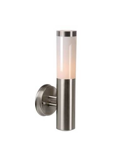 Lucide kibo - wandlamp buiten - ip44 - mat chroom