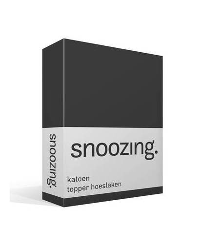 Snoozing katoen topper hoeslaken - 1-persoons (90x220 cm)
