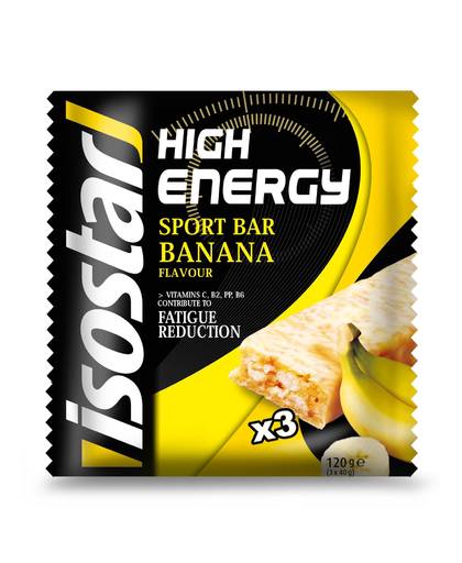 High Energy reep banaan - 1 pak 3 repen (3x40g)